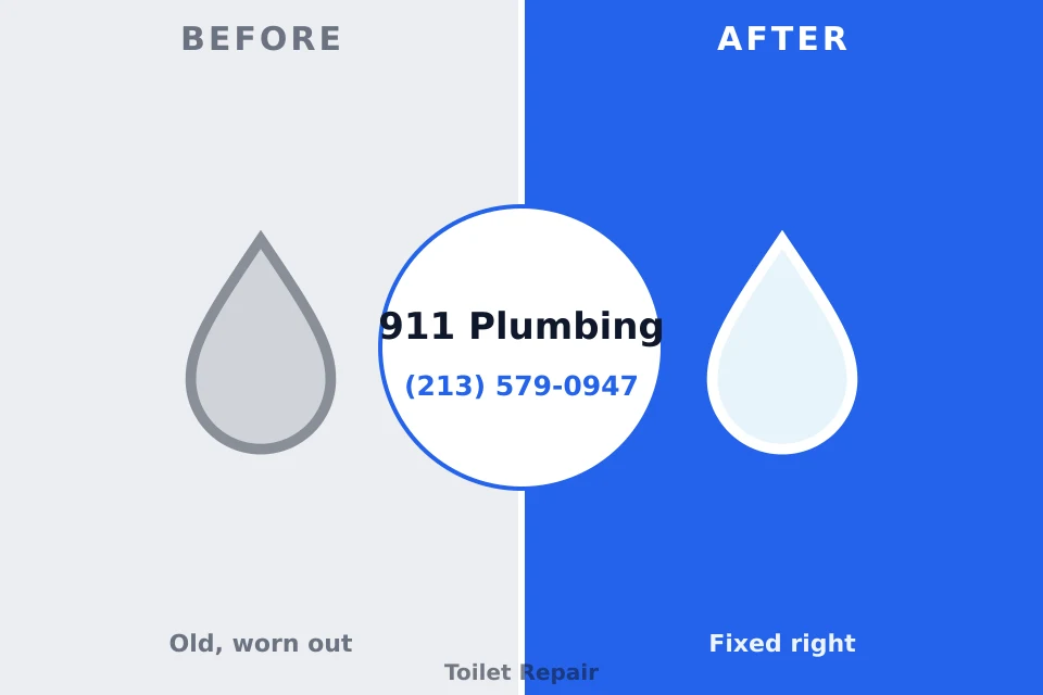 Before and after: plumbing repair Lathrup Village, MI